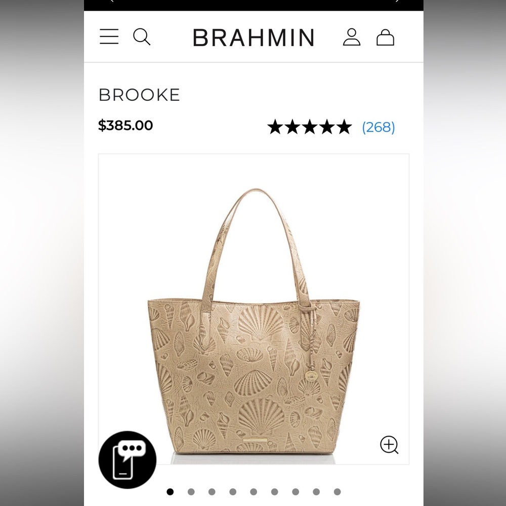 Brahmin Brooke Bag Stardust Draper